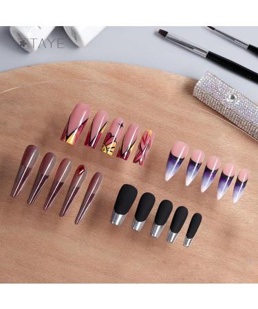 TAYE 288PCS Nail Dual Forms Set - Reusable Full Nail Forms for Polygel & Acrylic Extensions 8 Styles & 12 Sizes Includes Silicone Stickers - Ideal for DIY Nail Art - Buy Online on GoSupps.com