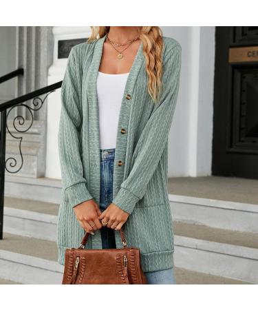 Gefomuofe Cardigan Women's Long Cardigan Lightweight Loose Cardigan Long Cardigan Women's Lightweight Loose Casual Cardigan Sun Protection Shirt Holiday Beach Blouse XL Mint Green - Buy Online on GoSupps.com