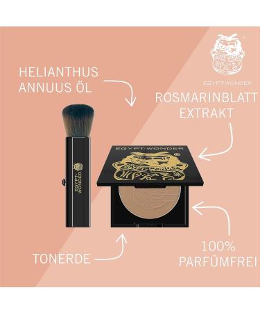 Egypt-Wonder Makeup Set | Matt Powder 10G & Brush | Original Since 1980 | Flawless Finish for All Skin Types - Buy Online on GoSupps.com