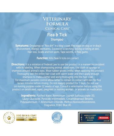 Veterinary Formula Flea and Tick Shampoo 16 oz - Kills Fleas and Ticks on Contact - For Dogs and Cats - Buy Online on GoSupps.com