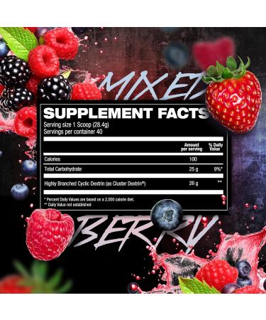 HOSSTILE CDX Cluster Dextrin Powder - Highly Branched Cyclic Dextrin HBCD Carb Powder Carb Supplement for Intra Workout Carbs & Post Workout Mixed Berry 40 Servings Mixed Berry 2.5 Pound (Pack of 1) - Buy Online on GoSupps.com