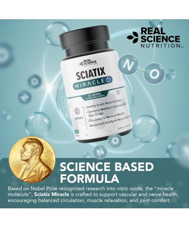 Real Science Nutrition Sciatix Miracle is a Nitric Oxide Supplement for Nerve Health Support Circulation & Mobility Promotes Back Hip & Leg Comfort 60 Capsules - Buy Online on GoSupps.com