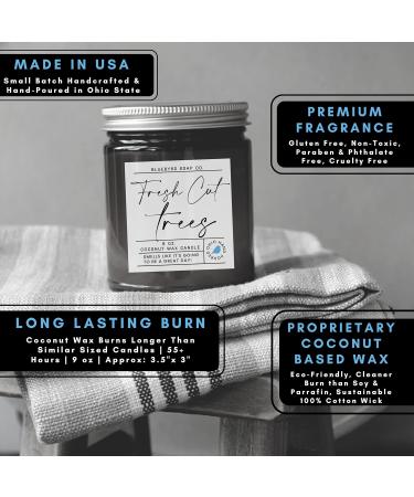 Buy Wild Mint + Eucalyptus Candle | 9oz Aromatherapy Stress Relief | Vegan Non-Toxic Coconut Wax | Bluebyrd Soap Co - Buy Online on GoSupps.com