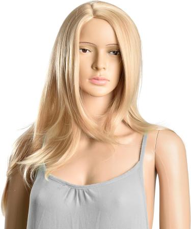Buy in.tec Voluminous Wig for Women - 61cm Long Blonde Synthetic Hair | International Shipping Available - Buy Online on GoSupps.com