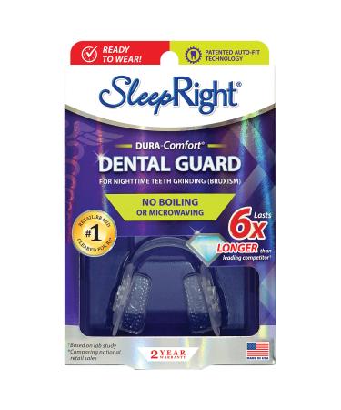 SleepRight Dura-Comfort Dental Guard  Mouth Guard To Prevent Teeth Grinding 1 Count (Pack of 1)