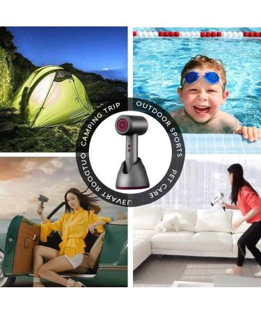 Cordless Hair Dryer 5000mAh Rechargeable Battery Portable Wireless Hair Dryers with Collector Nozzle Cold/Hot Wind 2 Levels Gifts for Women White - Buy Online on GoSupps.com