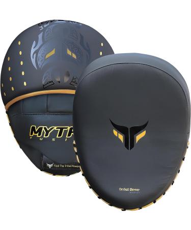 Mytra Fusion Curved Boxing Focus Pads for MMA & Muay Thai Training - Black - Buy Online on GoSupps.com