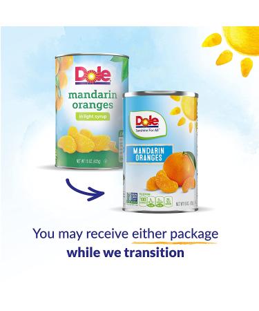 Dole Canned Mandarin Oranges 15 oz (Pack of 12) - All Natural Fruit in Light Syrup - Buy Online on GoSupps.com