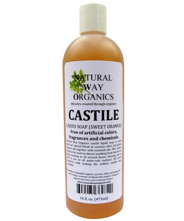Castile Soap Sweet Orange 16 oz. (473ml)
