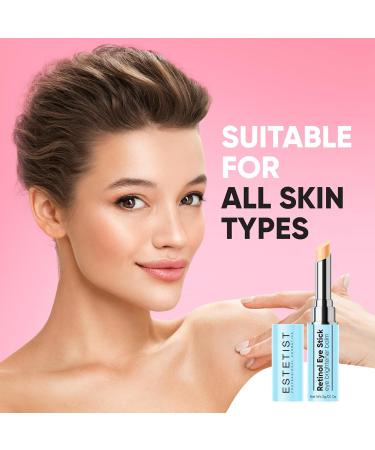 ESTETIST Retinol Eye Brightener Cream Stick - Dark Circle & Puffiness Relief | Vitamin C & E Hydrating Eye Balm for Anti-Aging - All Skin Types - Buy Online on GoSupps.com
