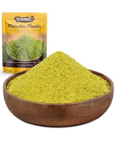 Raw Pistachio Powder | 1kg Pistachios Powder | Pistachios of 100% Natural Origin | Ideal for Recipes | Salt Free | Suitable for Vegetarians and Vegans | Pistachio Without Shells Not Toasted |