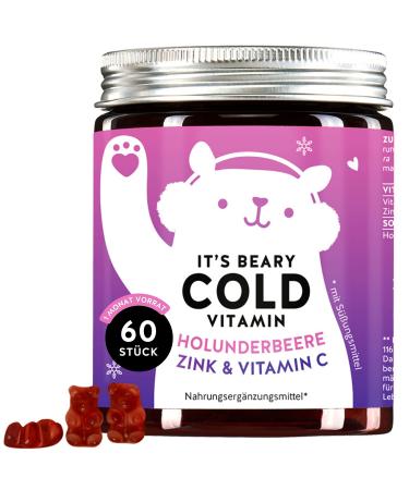 Immune defense - gummy bears for a cold for children and adults - elderflower zinc vitamin C honey - 60th monthly supply - Beary cold Bears with benefit - Buy Online on GoSupps.com