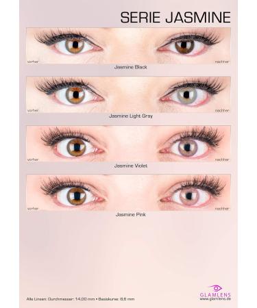 Buy Jasmine Choco Brown Premium Contact Lenses - Soft 3-Month Wear Diopter -2.0 Includes Container | GlamLenses - Buy Online on GoSupps.com