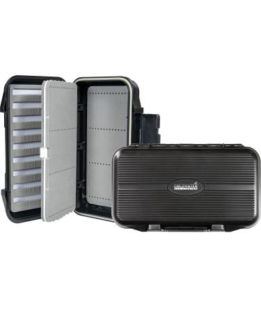 COLDWATER FLY FISHING - Swing Leaf Double Sided Dropper Rig Fly Fishing Box - Ice Fishing Box Durable Large Watertight Case - Holds Hundreds of Flies