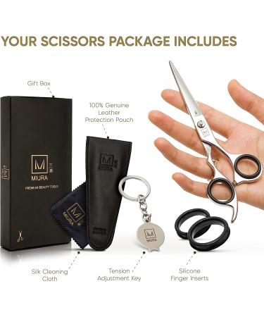 Miura Professional Hair Cutting Scissors | 6.5 Stainless Steel Barber Shears for Women, Men, and Hairdressers - Buy Online on GoSupps.com