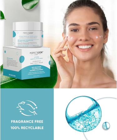 Hyaluronic Acid Moisturiser Face Cream - Hydrating Skincare with Vitamin E & B5 to Instantly Soothe and Replenish the Skin's Moisture Barrier - Intensely Nourishing Day Cream for Women and Men 50ml - Buy Online on GoSupps.com