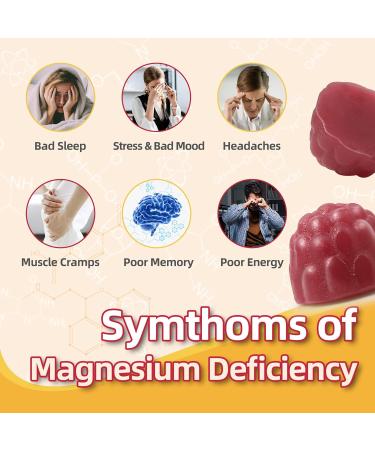 90 Count Magnesium Glycinate Gummies 400mg w/Ashwagandha Supplement - Sugar Free Zinc Magnesium Glycinate Supplement Ashwagandha Gummies for Adults Cherry 90 Count (Pack of 1) - Buy Online on GoSupps.com
