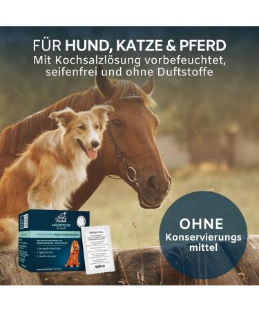 Vital-Friend Sterile Dog Eye Care Cloths - 20 Opaque Towels Preservative-Free Gentle Cleaning on the Go - Buy Online on GoSupps.com