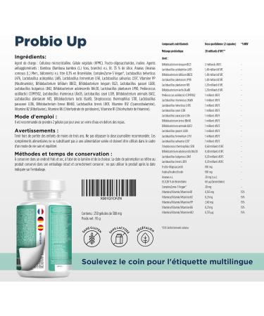 Probiotique flore intestinale - 250 g lules - 20 souches bact riennes Probiotiques et prebiotique lactobacillus gasseri Bifidobact ries Enzymes digestives Inuline FOS 20 milliards UFC - Buy Online on GoSupps.com