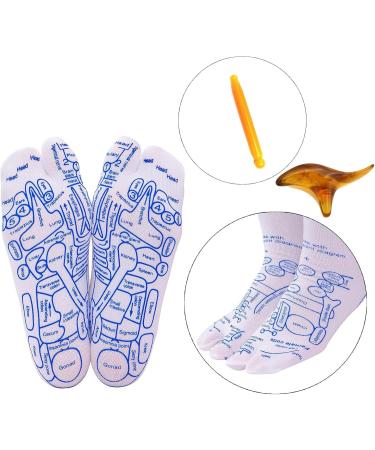 Reflexology Socks for Foot Pain Relief | Acupressure Foot Massage Socks (2 Pairs for Women) - Buy Online on GoSupps.com