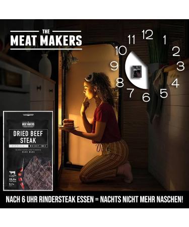Buy The Meat Makers Peppered Beef Jerky 400g - Protein-Rich Dried Beef Snack for International Shipping - Buy Online on GoSupps.com