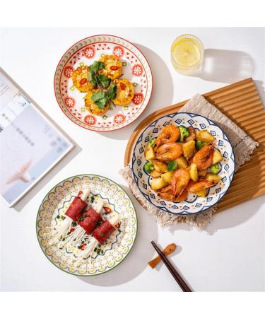 Dinnerware Dishes Plates 4PC Dinner Plate Simple Romantic Cream Ceramic Cameo Afternoon Tea Home Dessert Plate for Kitchen Restaurant Banquet Dinner Restaurant Family Party Plates - Buy Online on GoSupps.com