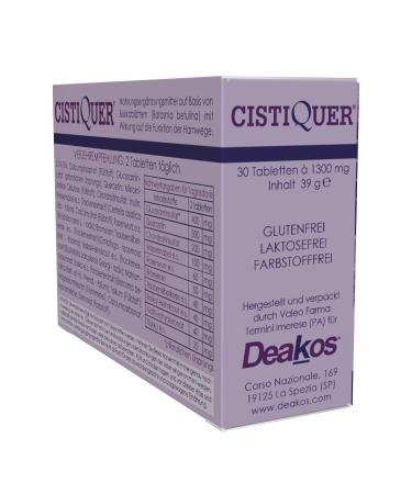 Deakos Cistiquer Supplement for Interstitial Cystitis & Painful Bladder Syndrome - 30 Tablets | International Shipping - Buy Online on GoSupps.com