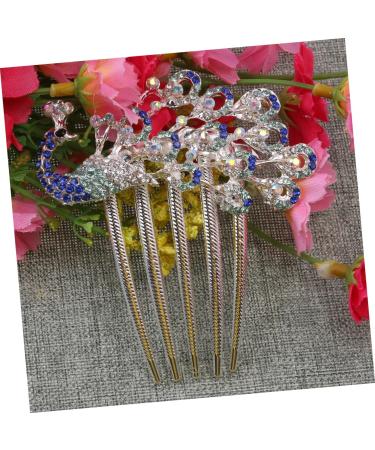 DOITOOL Womens Barrettes for Hair Wedding Hair Pins Rhinestone Bridal Comb Rhinestone Headpiece Crystal Hair Comb Hair Barrette Wedding Hair Comb Hair Clamp Bride Blush Pearl - Buy Online on GoSupps.com
