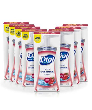 Dial Antibacterial Foaming Hand Wash Power Berries 7.5 oz Pump Bottle (Pack of 8) Power Berries 7.5 Fl Oz (Pack of 8)