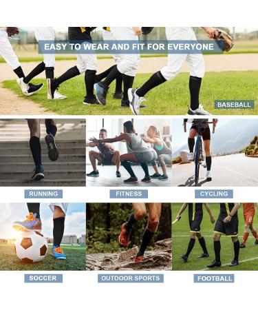 DRESHOW Compression Socks for Women & Men | 3 Pack for Sports Running Air Travel & Cycling | L-XL - Buy Online on GoSupps.com