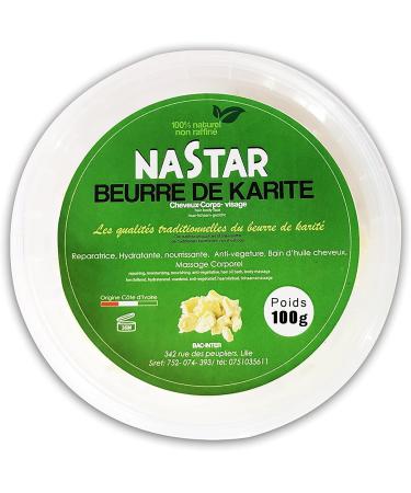 NASTAR Shea Butter Raw 100% Natural 100G Hair Body Moisturizing Softening Repair - Buy Online on GoSupps.com