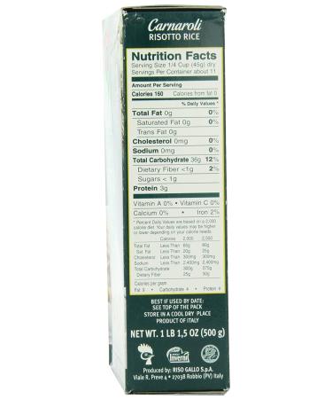 Riso Bello Carnaroli Risotto Rice 17.5oz Boxes - Pack of 6 | Premium Italian Rice - Buy Online on GoSupps.com