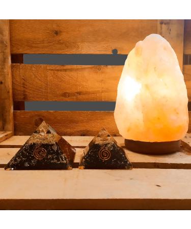 Lamare Black Tourmaline Organite Pyramid - 2.4 Energy Protection Amulet for Harmony & Negative Energy Defense - Buy Online on GoSupps.com