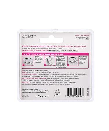 KISS Strip Eyelash Adhesive Clear 0.176 Oz (2 Pack) - 0.17 Ounce | Strong Hold, Waterproof Formula - Buy Online on GoSupps.com