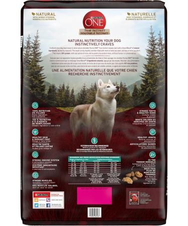 Purina ONE True Instinct High Protein Dry Dog Food Salmon & Tuna - 12.4 kg Bag 12.4 kg (Pack of 1) - Buy Online on GoSupps.com