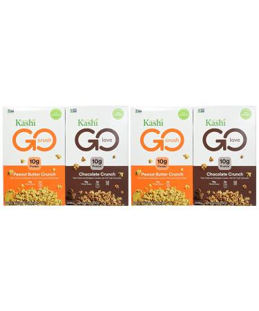 Kashi GO Breakfast Cereal Variety Pack - Vegan Protein - 50.8oz Case (4 Boxes) - Buy Online on GoSupps.com