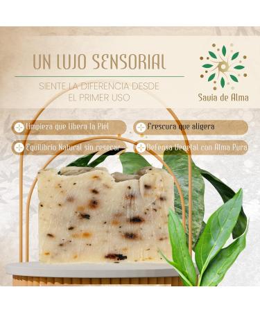  Savia De Alma Handmade soap with purifying and balancing tea tree vegan natural and made in Spain ideal for combination or oily skin 100 g - Buy Online on GoSupps.com