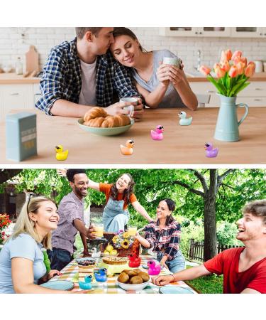 120Pcs Resin Mini Ducks Tiny Ducks Mini Resin Animals to Hide with Sunglasses Miniature Ducks for Dollhouse Crafts Garden Landscape Ornament Aquarium DIY Accessories Potted Decorations (10 Colors) Regular - Buy Online on GoSupps.com