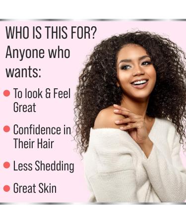 Biotin + Keratin + Marine Collagen + Hyaluronic Acid 4-in-1 Hair Growth Vitamins with 10000mcg Biotin Capsules Thickening Complex for Women & Men with Hair Thinning - Buy Online on GoSupps.com