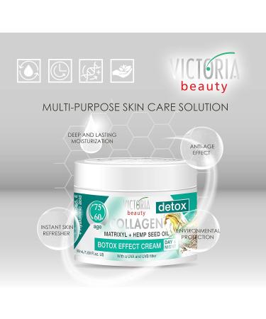 Victoria Beauty Collagen Cream with Hyaluronic Acid & Niacinamide - Firming Face & Eye Cream Against Wrinkles & Dark Circles (50ml) - Anti-Aging Solution - Buy Online on GoSupps.com