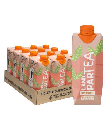 Landartea peach |Landpark |Bio-ei tea with peach taste |1 2 x 0.5 l in Tetra Pak |Without carbon dioxide |To go |Water with taste |Pfand -free iced tea peach 6 l (1 Pack)