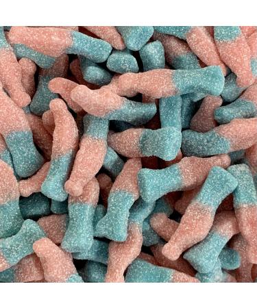 Vegan Fizzy Bubblegum Bottles LARGE RETAIL Sweet Shop Jar by The Gourmet Sweet Company