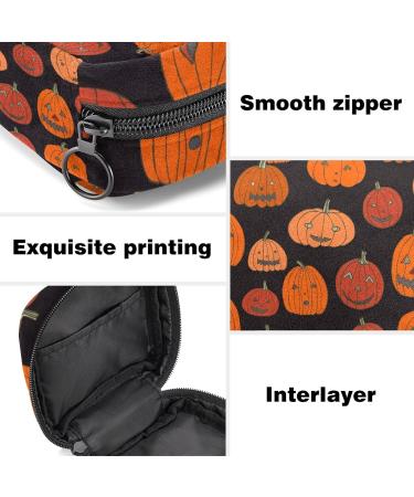 Guantierendiy Halloween Pumpkin Sanitary Napkin Storage Bag Large Capacity Menstrual Cup Pouch Girls Travel Portable Small Makeup Sanitary Pads Organizer Color 4 - Buy Online on GoSupps.com
