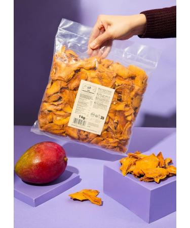 KoRo - Organic Kent Dried Mango 1kg - Fruity-sweet taste - No added sugar - Dried mango of the Kent variety - Buy Online on GoSupps.com