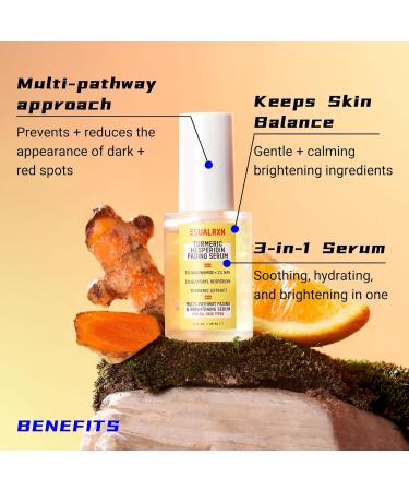 Turmeric Hesperidin Fading Serum | Dark Spot Corrector & Brightening Face Serum | Hydration & Redness Relief with Niacinamide & NAG - Buy Online on GoSupps.com