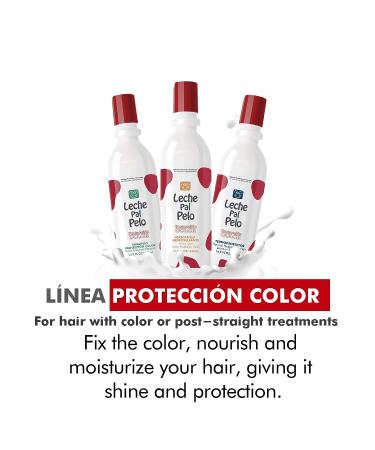 Color Protection Shampoo Treatment for Colored Hair 15oz-440ml | Salt-Free Daily Care - Leche Pal Pelo - Buy Online on GoSupps.com