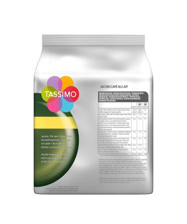 Buy Tassimo Jacobs Caf au Lait Capsules - 80 Pods (5 Packs 16 Drinks Each) - International Shipping Available - Buy Online on GoSupps.com