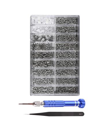 Glasses repair set glasses repair kit with glasses screws 5 in 1 mini screwdriver and tweezers glasses repair tool set for repair glasses sunglasses watch jewelry