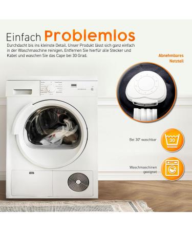 Sinn Electric Heating Pillow for Shoulder Neck & Back - 3 Temperature Levels Auto Shut-Off 100W Gray Heating Cape - Buy Online on GoSupps.com