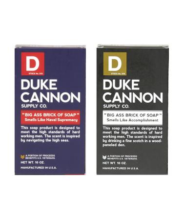 Duke Cannon Big Brick of Soap for Men 2 Pack - Naval Supremacy and Accomplishment